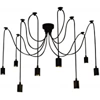 Lixada Lámpara colgante ajustable (antiguo clásico hada vintage edison) Cada 1-7 m Longitud del brazo 08 Luces